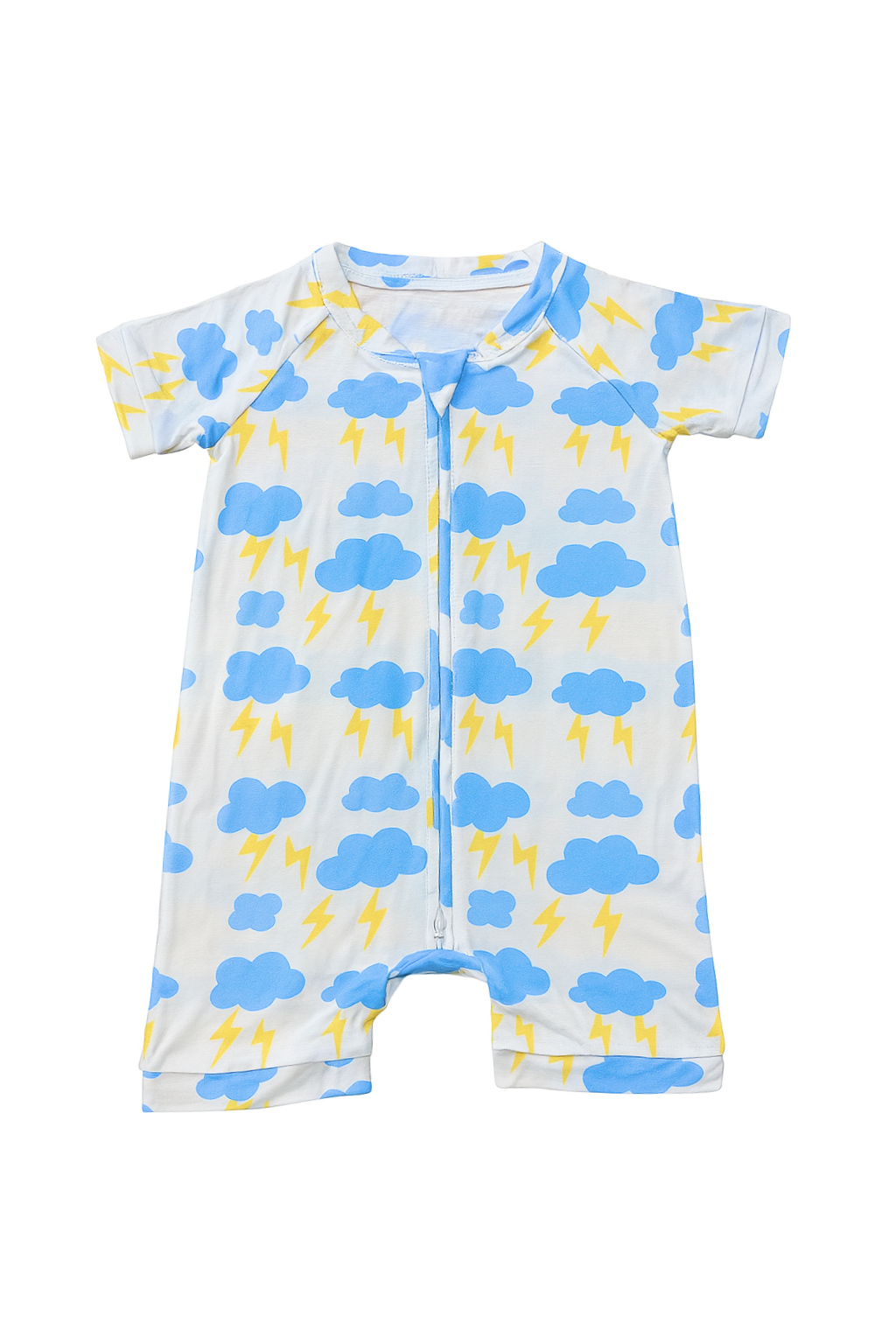 Gentle Thunder Bamboo Short Sleeve Zip Up Onesie