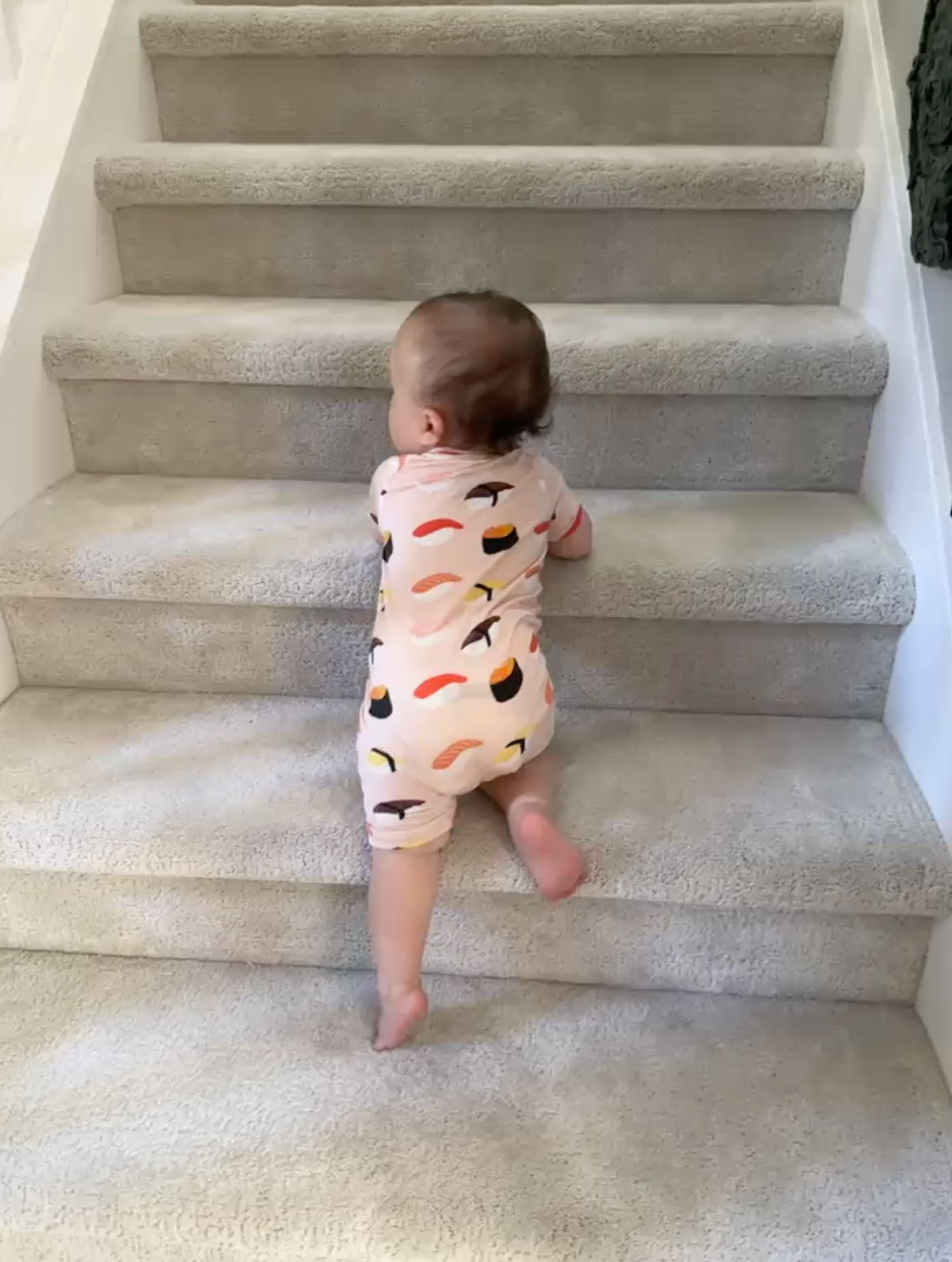 Sushi Lover Bamboo Short Sleeve Zip Up Onesie